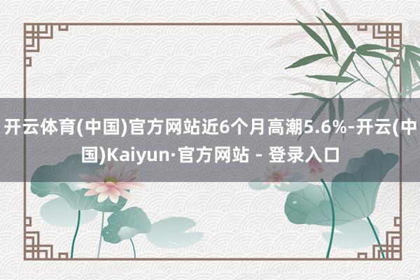 开云体育(中国)官方网站近6个月高潮5.6%-开云(中国)Kaiyun·官方网站 - 登录入口